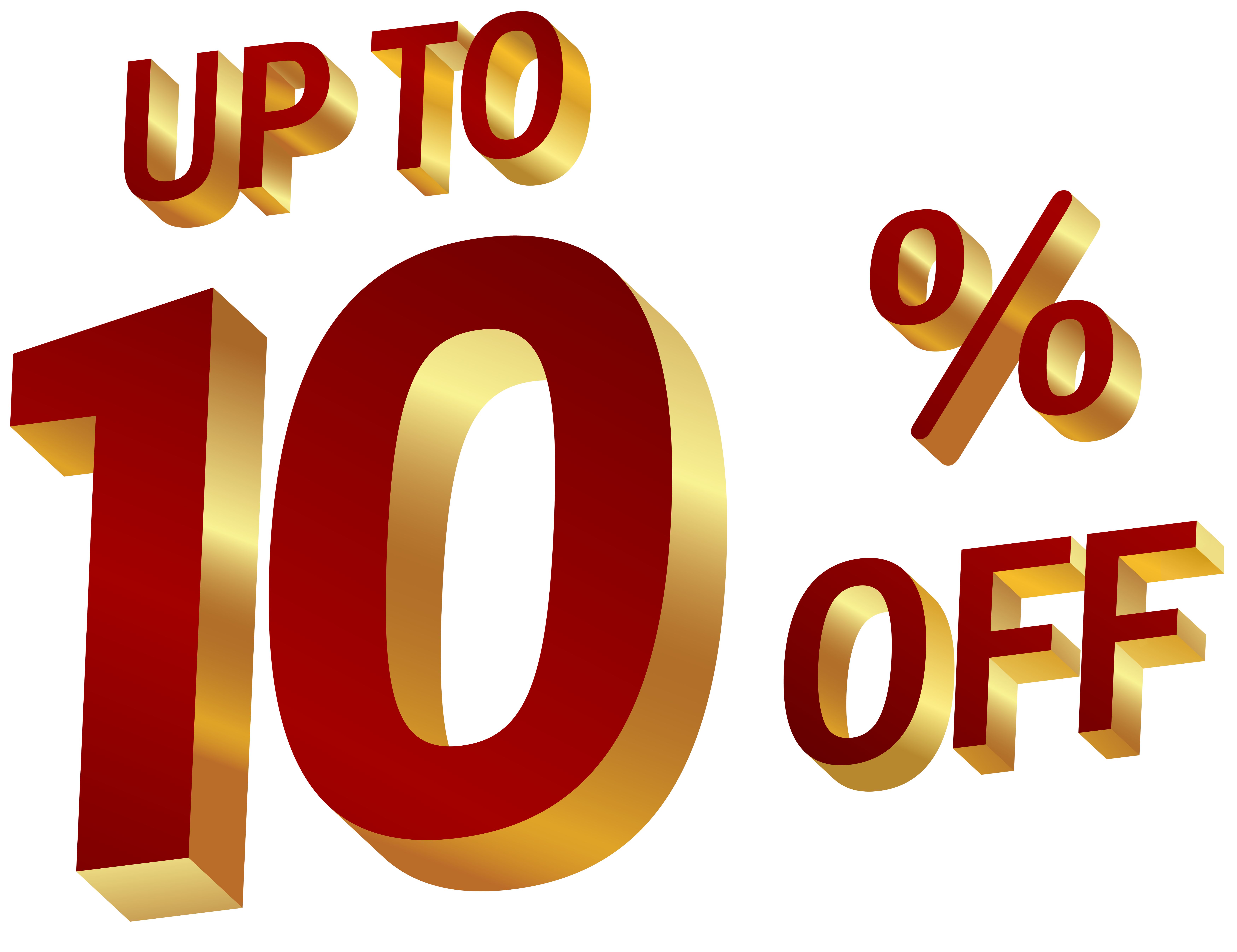 10 Percent Discount Clip Art Image.