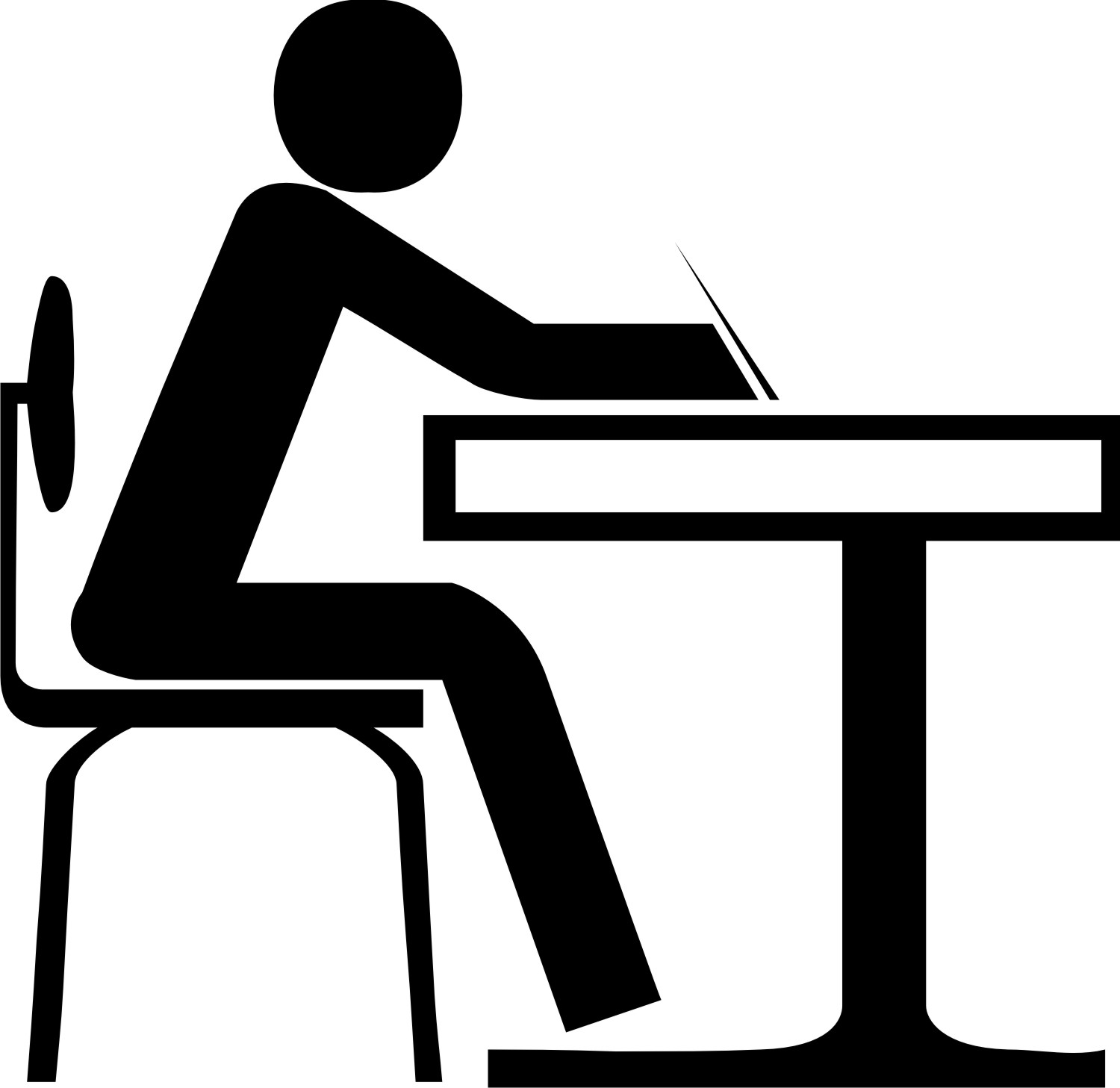 Office Table And Chair Clipart.