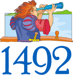 Columbus Day 1492 Graphic.