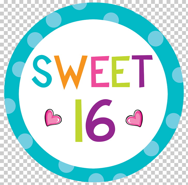 Sweet sixteen Birthday cake Party , sweet 16 PNG clipart.