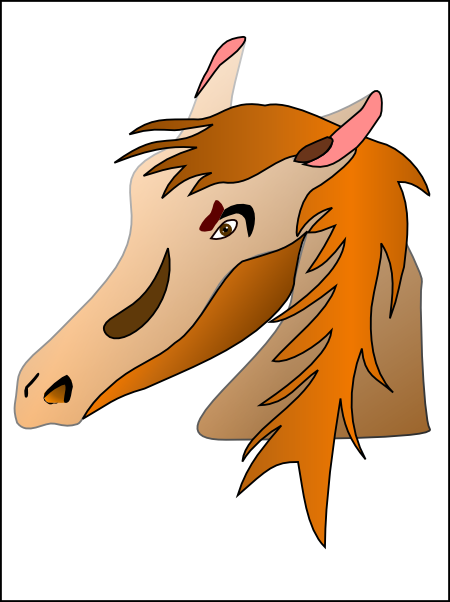 Horse Head Clip art.