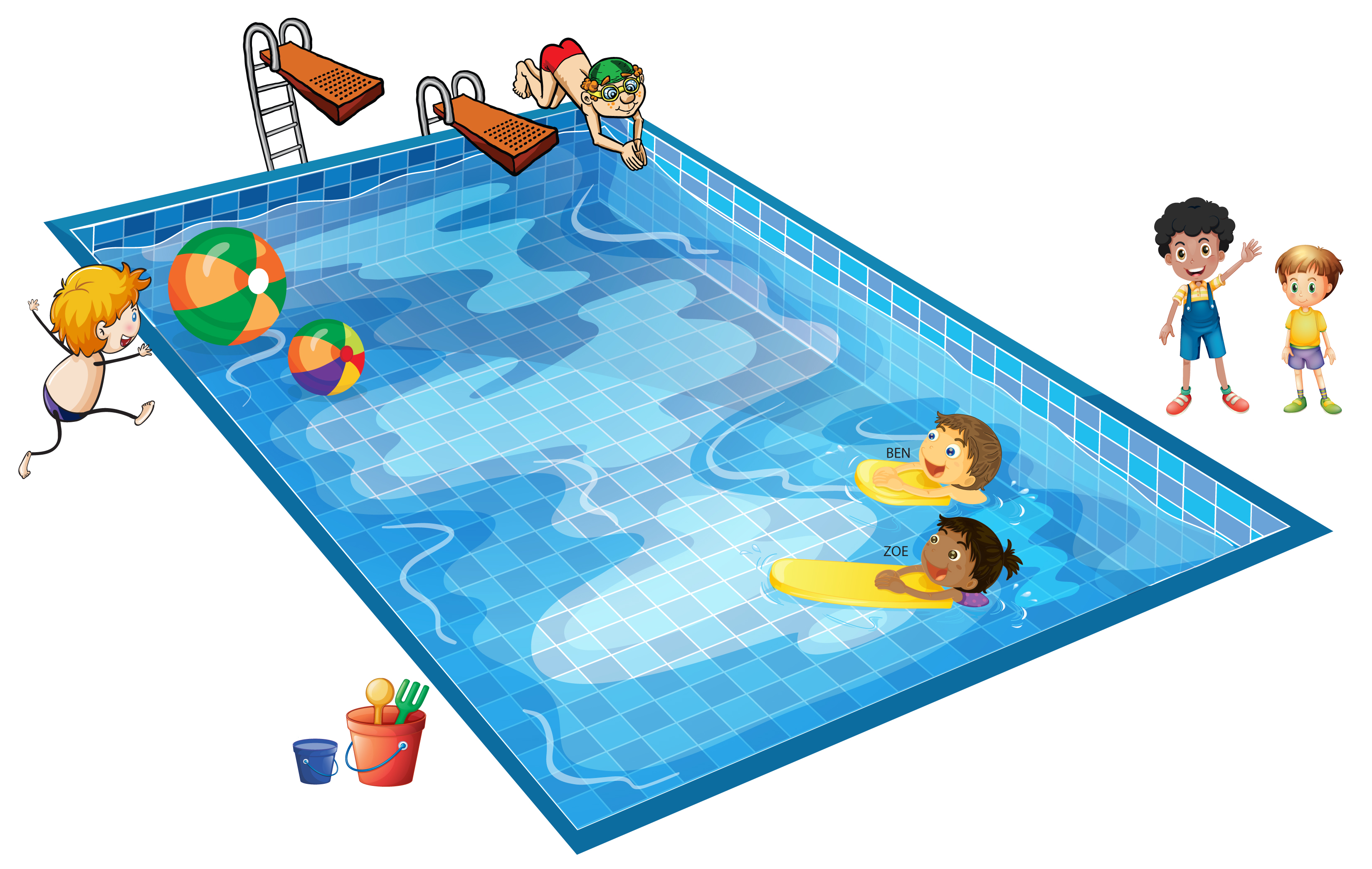 Swim clipart community pool Transparent pictures on F.