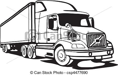 Semi Truck Vector Art at GetDrawings.com.