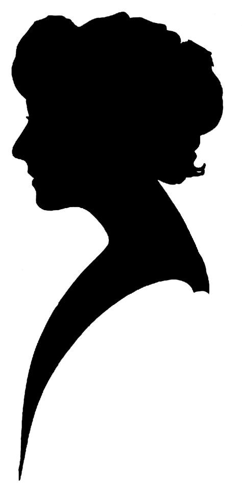 Old Fashion Silhouette Clip Art.