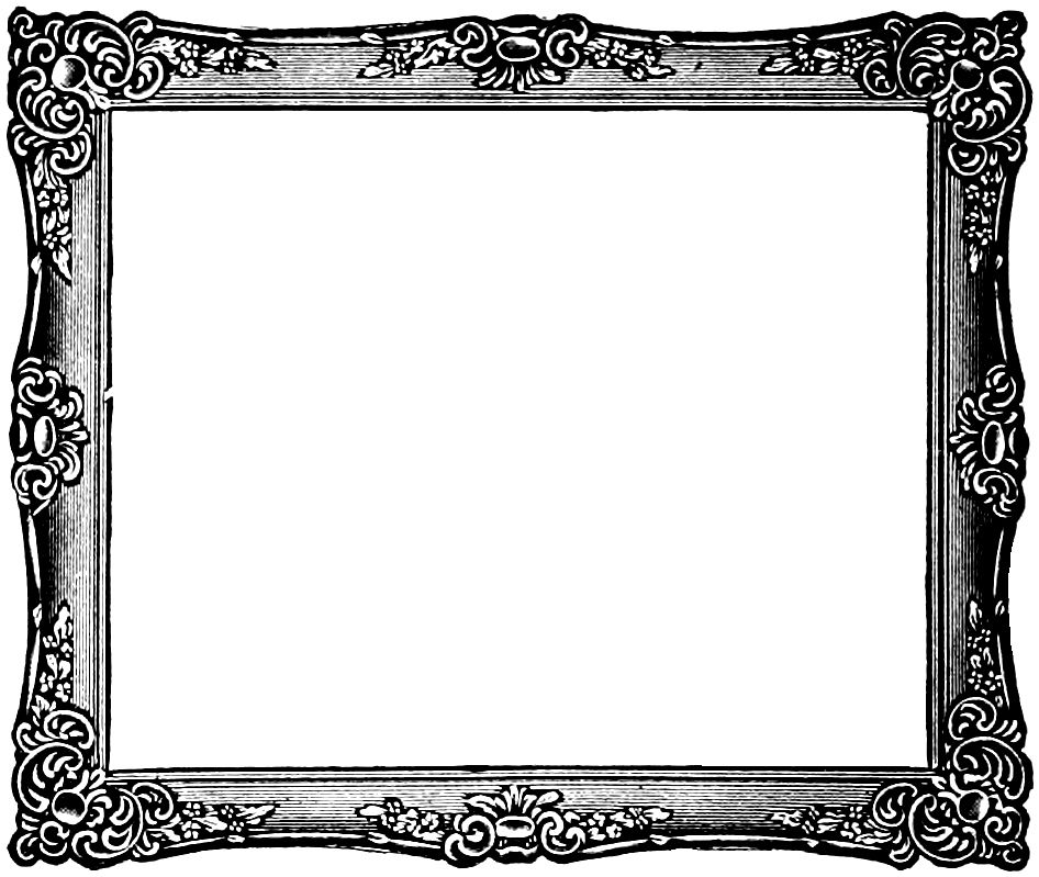 Free Vintage Frame Clip Art Image.