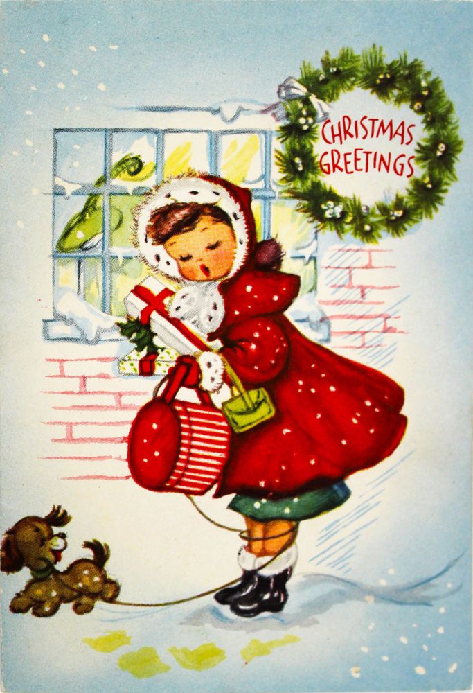 Vintage Christmas Clipart.