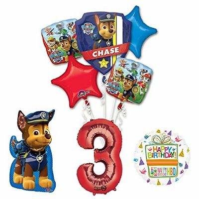 The Ultimate Paw Patrol 3rd Birthday Party Supplies and Balloon Decorations  708450614104.