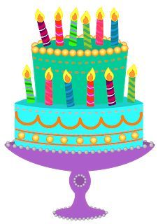 Birthday cake clipart with or without candles free files.