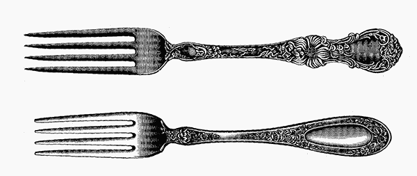 Vintage fork clipart kid 2.