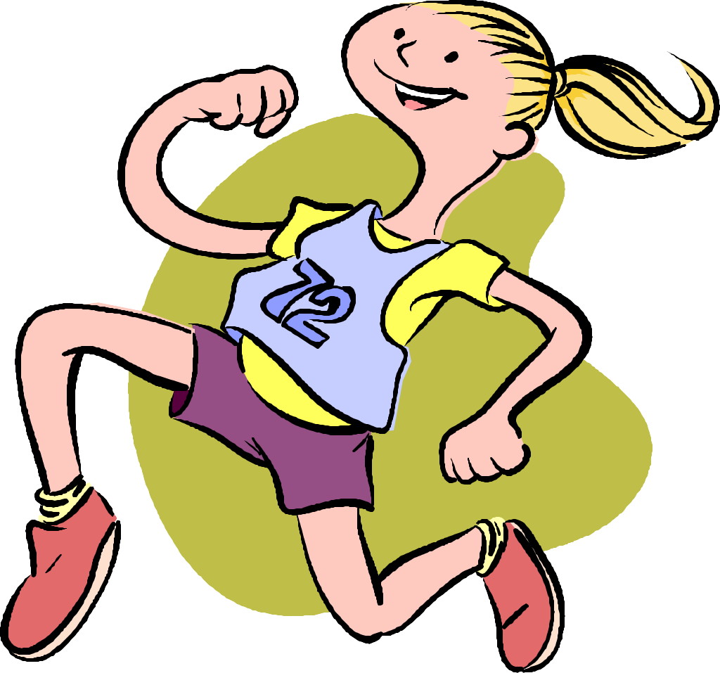 Scared girl running clipart free images 2.