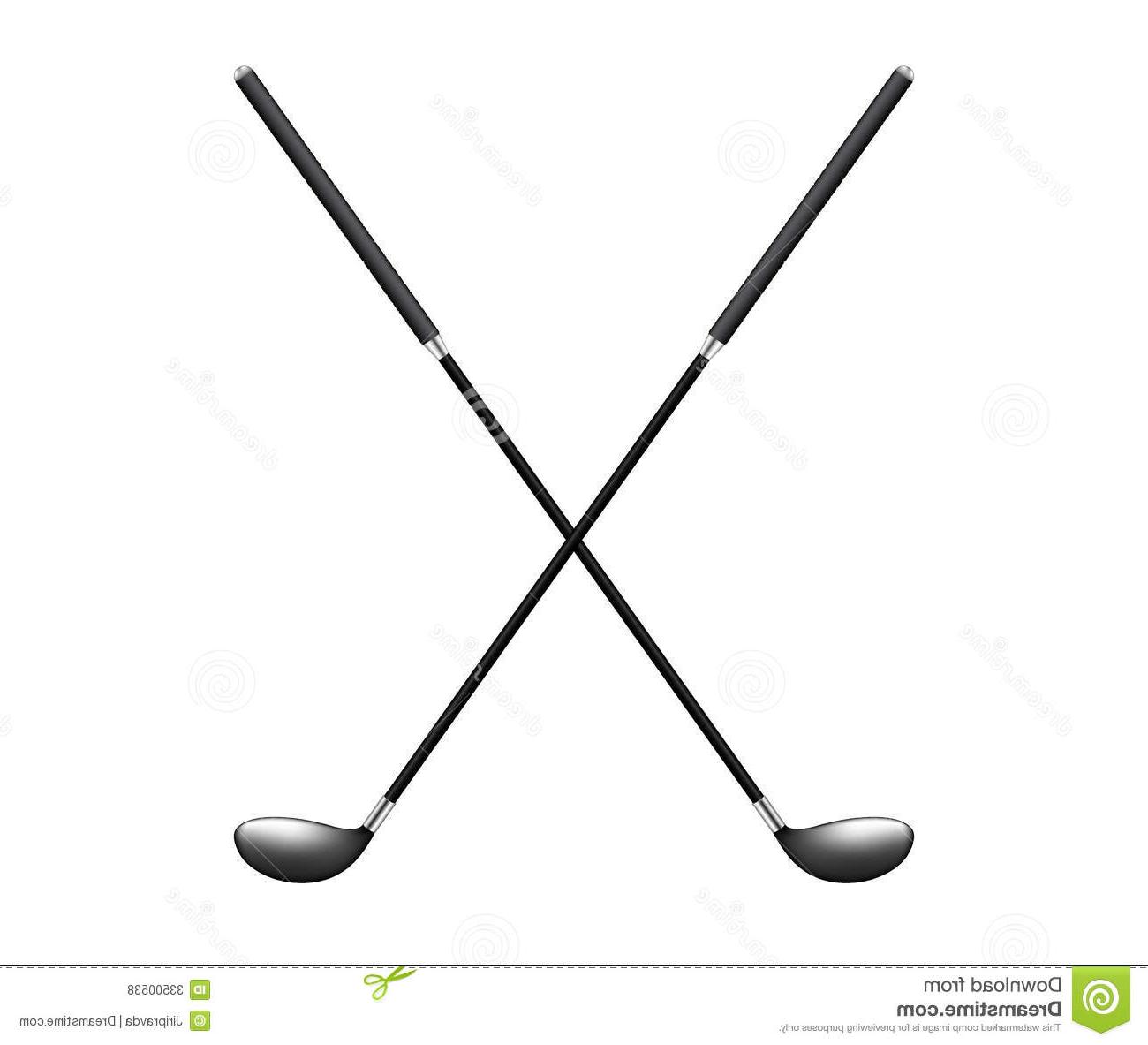 Unique Crossed Golf Clubs Clip Art Vector Image » Free.