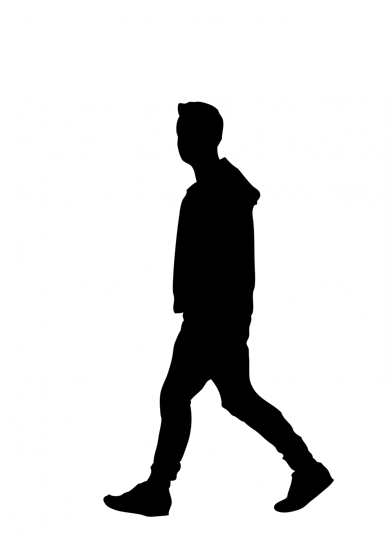 Shadow People Clipart Walking.