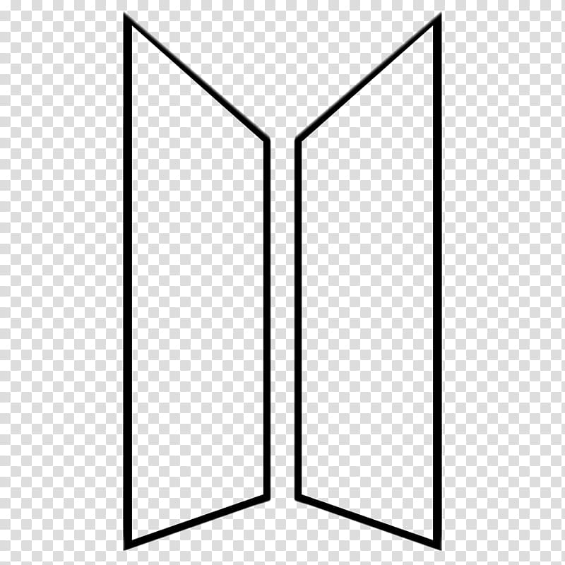 BTS New Logo BTSxARMY Version , two rectangular black frame.