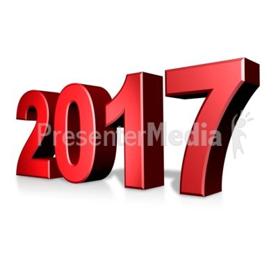 This custom clip art shows the year 2017 which can be.