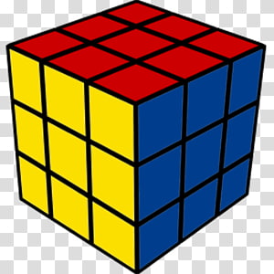 Rubik Cube Icon, transparent background PNG clipart.