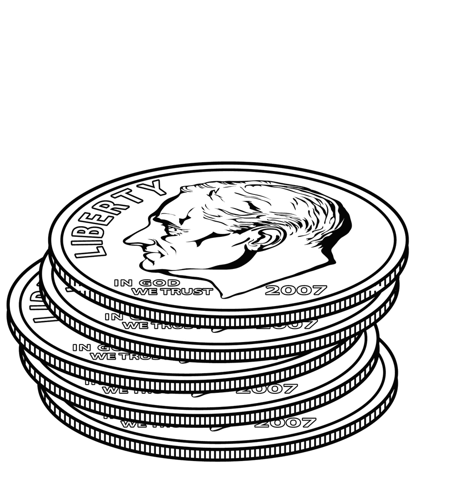 Best Dime Clipart #19257.