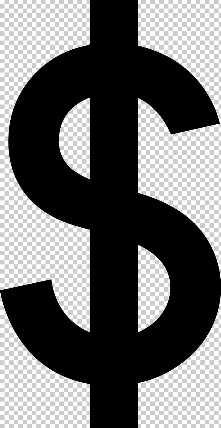 Dollar Sign Currency Symbol PNG, Clipart, Black And White.