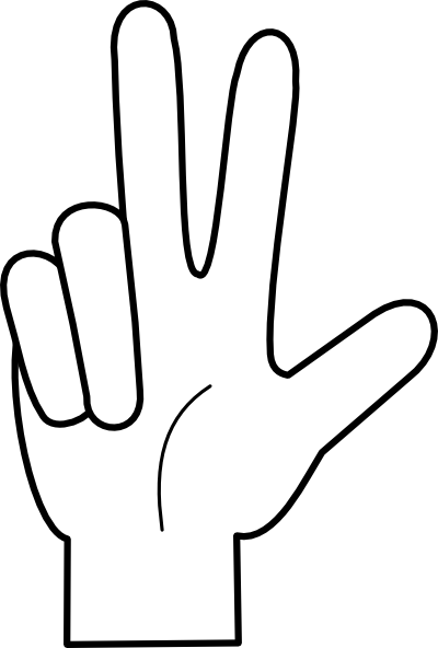 Hand Cartoon clipart.