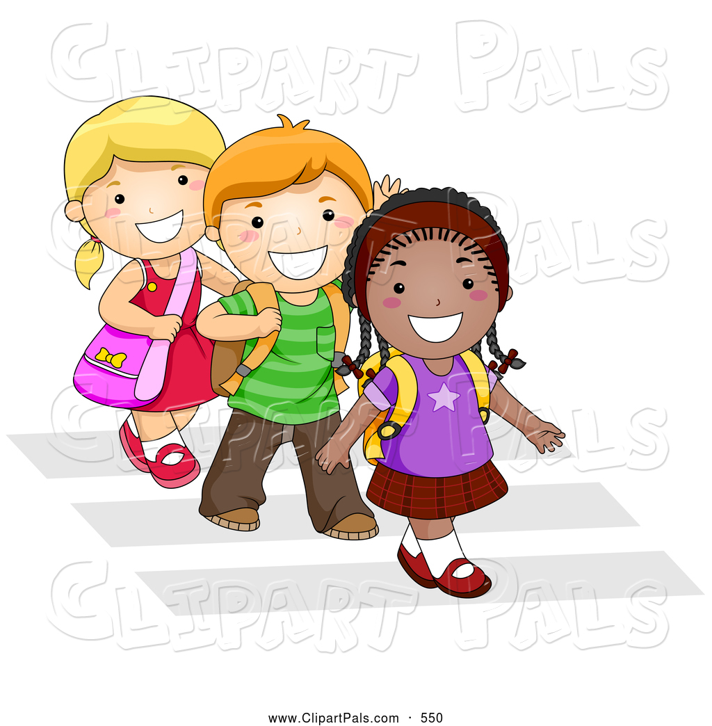 Children In Line Clipart.