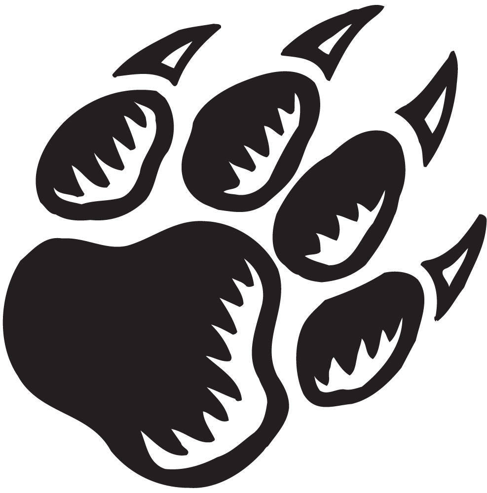 Paw print tattoos on dog paw prints scroll clipart 3 4.