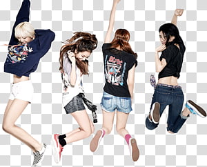 BLACKPINK PRE DEBUT, women dancing transparent background.