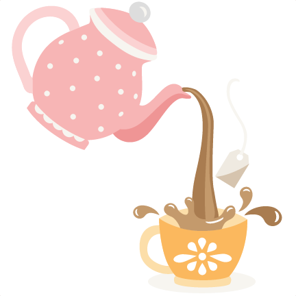 Pouring Tea Clipart.