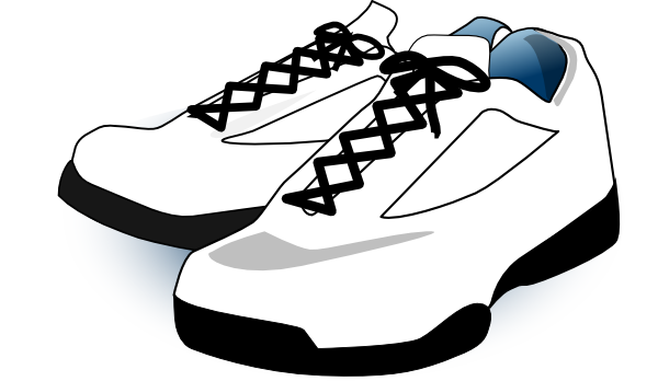 Red tennis shoes clipart 4.