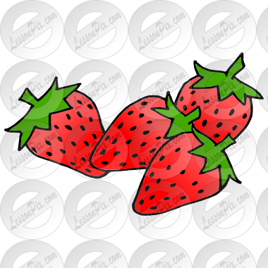 Strawberries Picture for Classroom / Therapy Use.