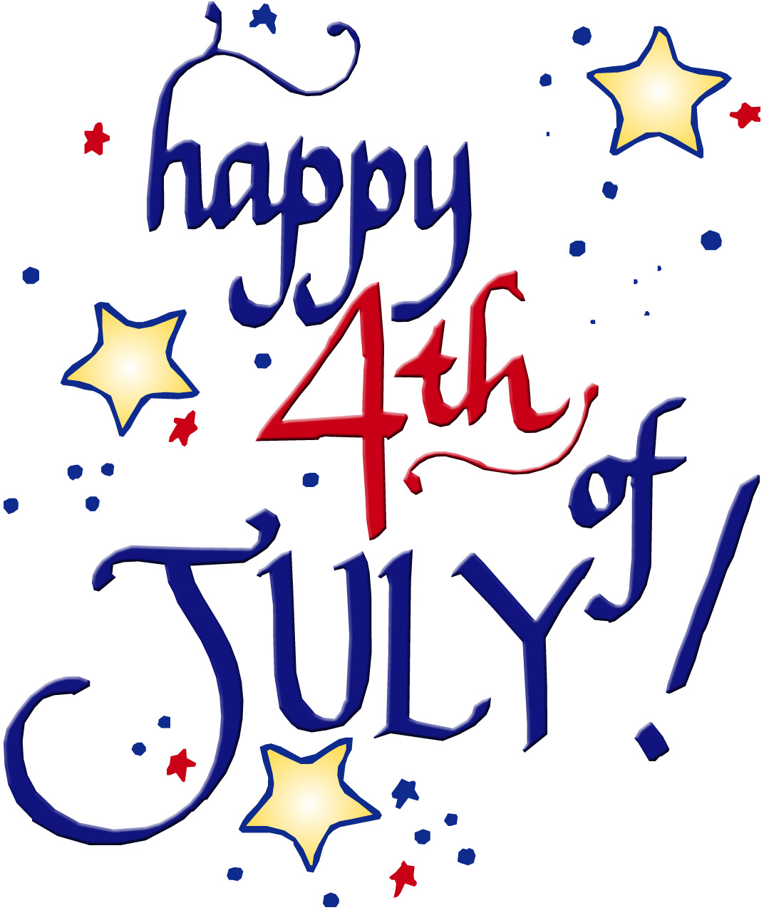 4th Of July Free Clipart.