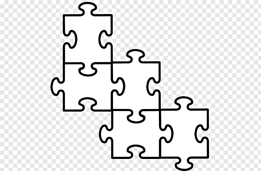 White puzzle pieces, Jigsaw puzzle Puzzle video game, Large.