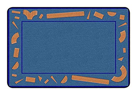 Childcraft Building Blocks Carpet, 4 x 6 Feet, Rectangle.