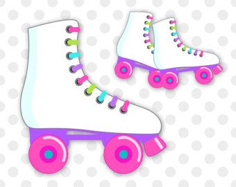 80s Roller Skating Clipart.