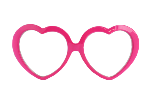 Pink Glasses Clipart.