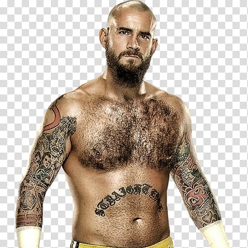 Cm Punk Bald ( Straight Edge Society ) transparent.