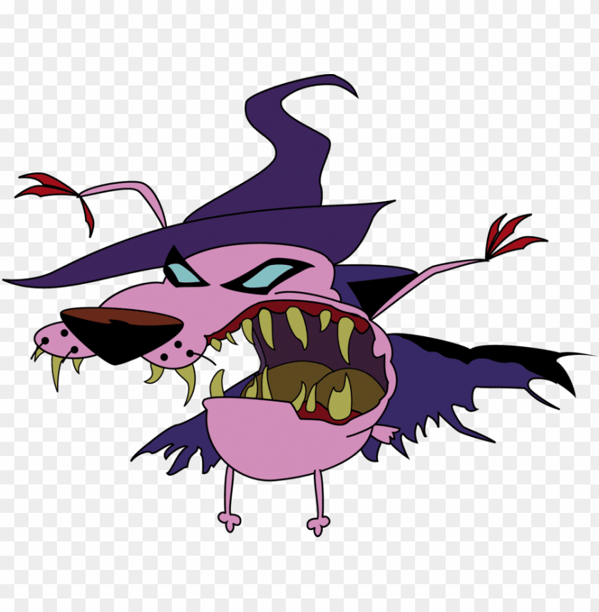 courage the cowardly dog PNG image with transparent background.