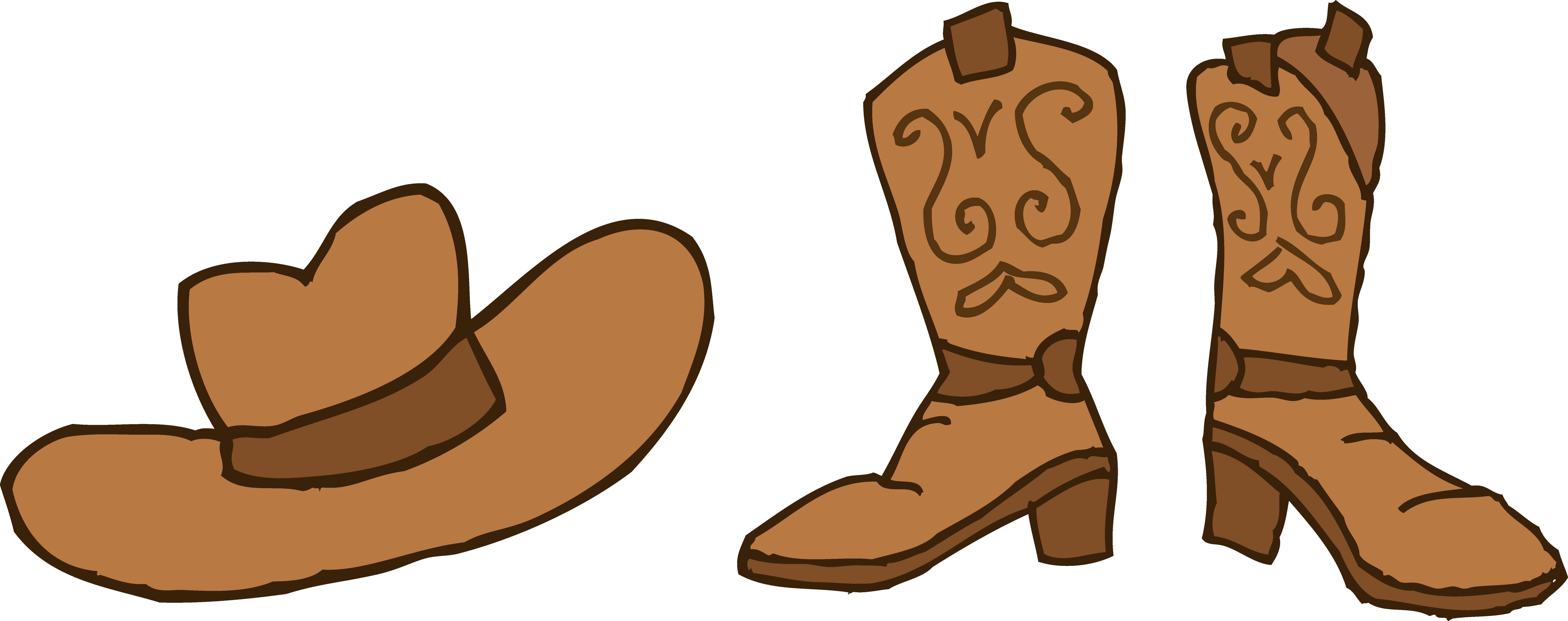 Western boots clip art.