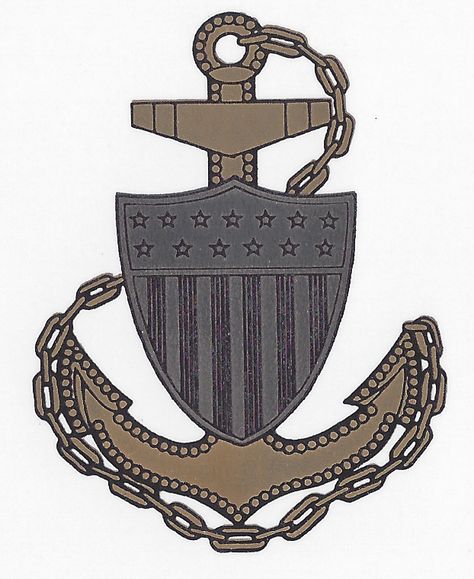 Fowled Anchor with Shield is the insignia for the Coast.