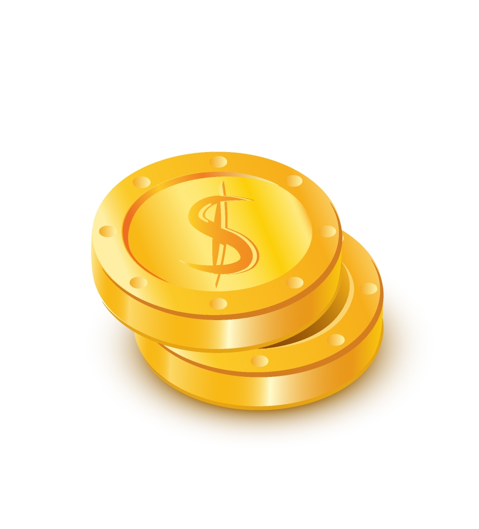 Gold coins icon #3827.