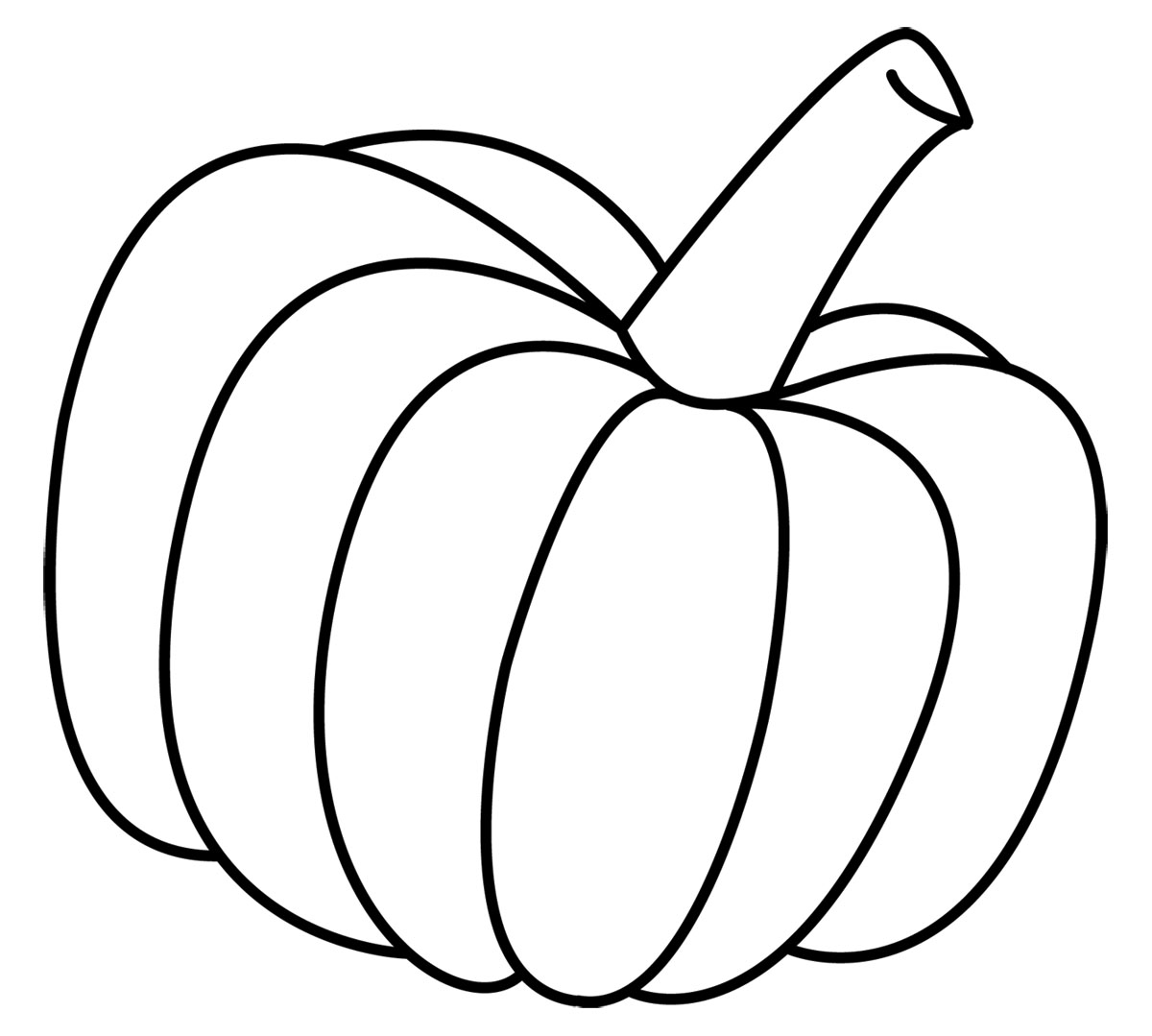 Pumpkin To Color Clipart.