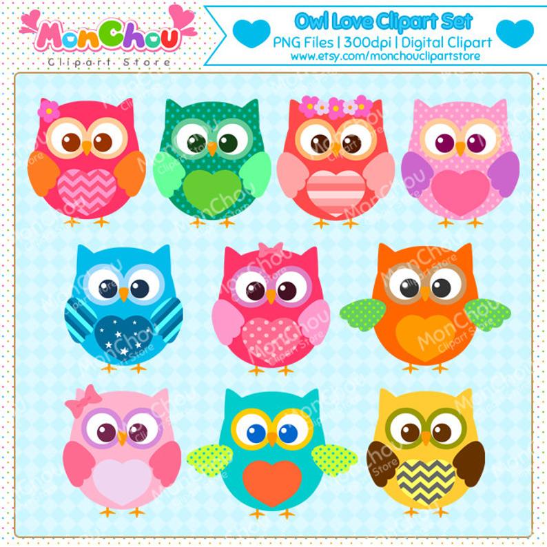 Colorful Owl Clipart.