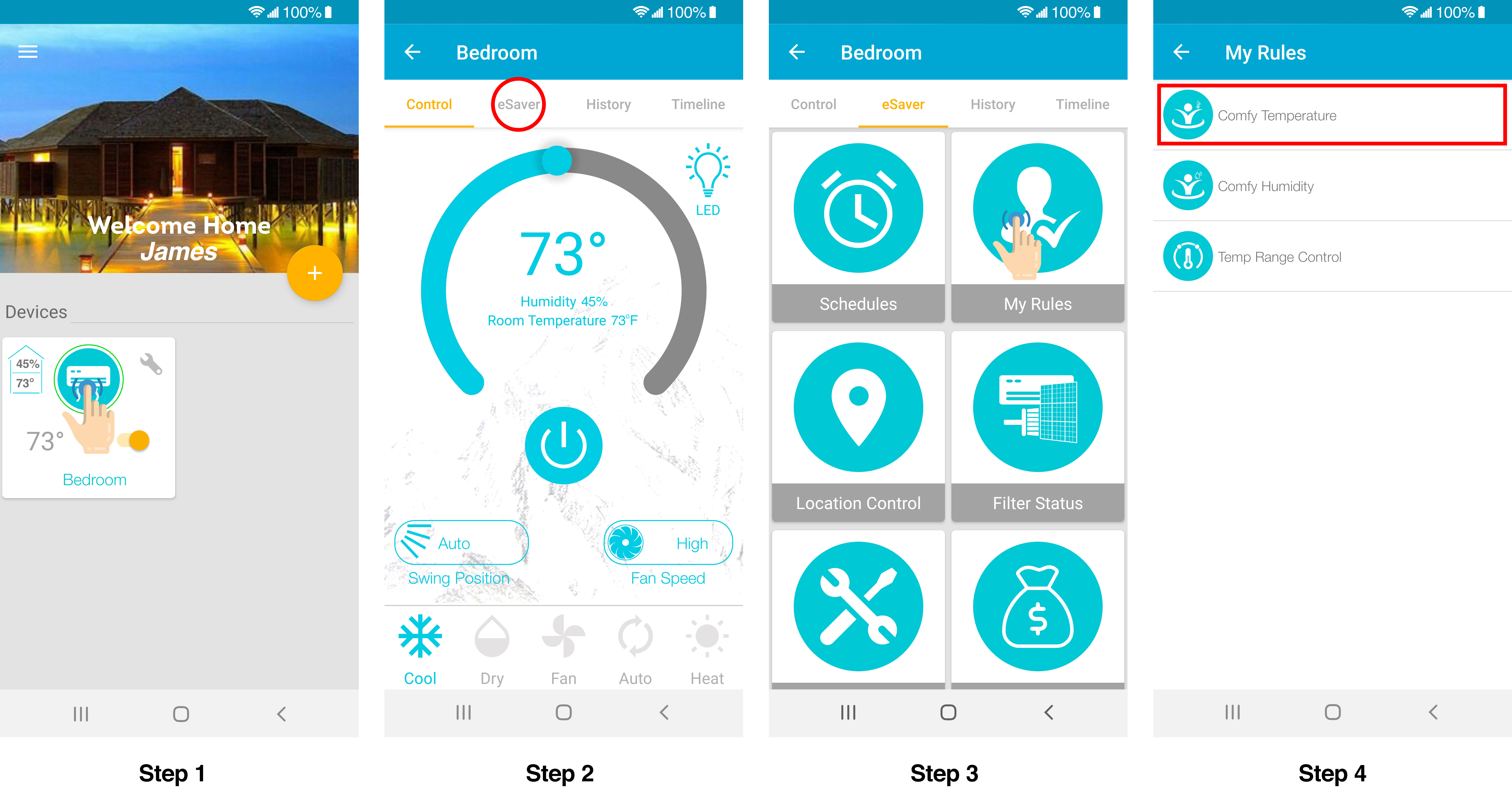 What is 'Comfy Temperature Mode'? How can I set comfy temperature.