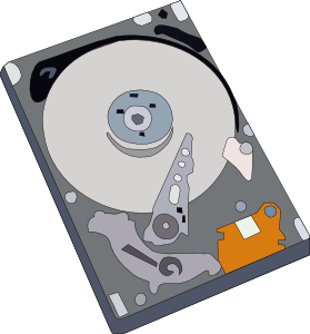 Computer hard drive clipart.