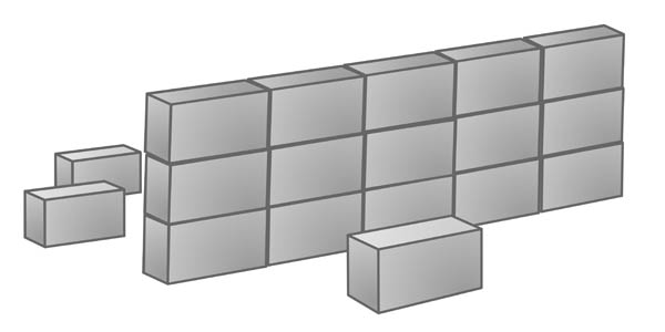 Cement block clipart.