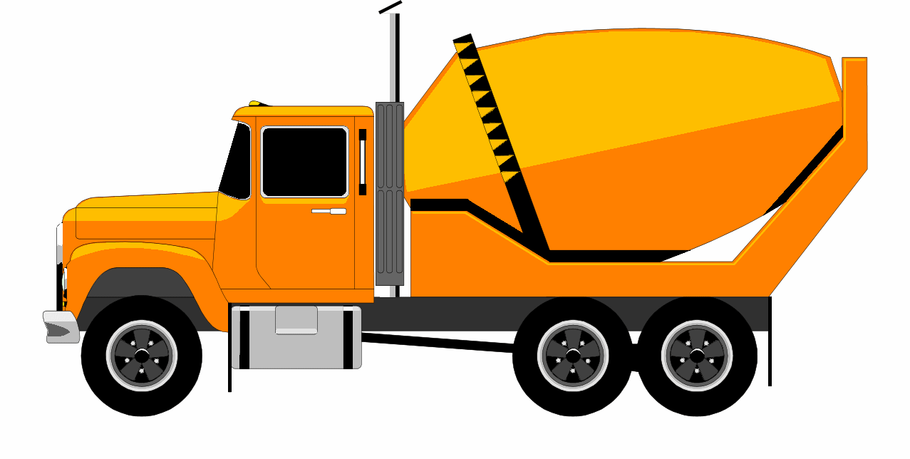 Concrete Mixer Clipart.