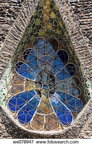 Picture of Church of Colonia Guell in Barcelona, Spain Antoni.