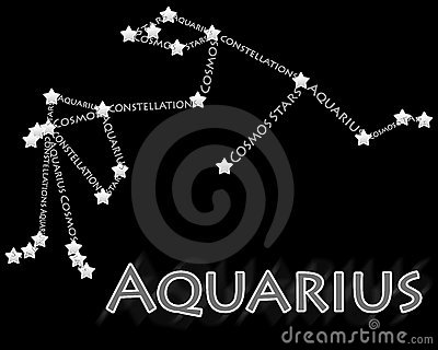 Constellation Aquarius Royalty Free Stock Images.