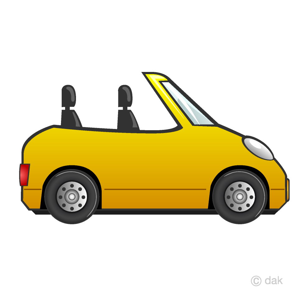 Free Convertible Car Clipart Image｜Illustoon.