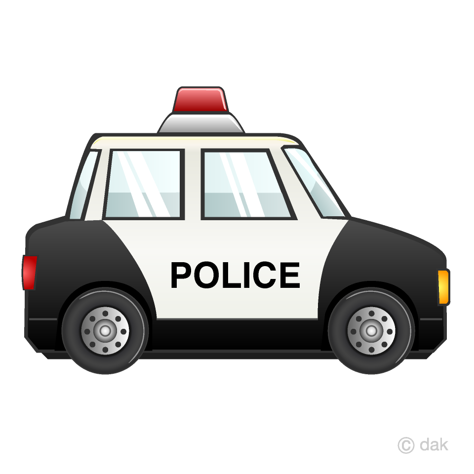 Free Police Car Clipart Image｜Illustoon.