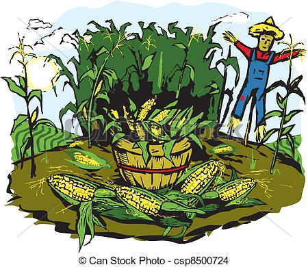 Corn Crops Clipart Corn Crop Harvest Csp8500724 #69ytCi.