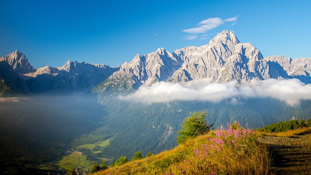 Free photo Italy Sun Dolomites Summer Mountain.